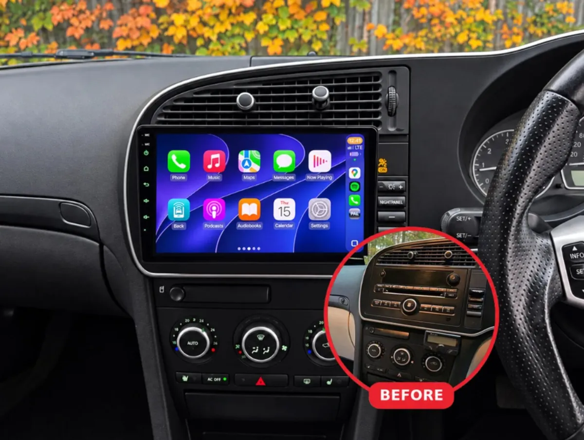 Saab 9-3 2010 Apple CarPlay & Android Auto Radio