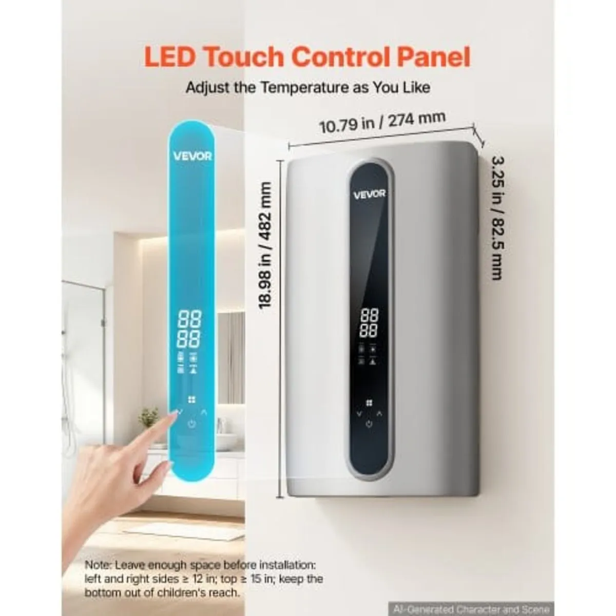 Tankless Electric Water Heater 18 kW 3 Phase Insta - Image 2