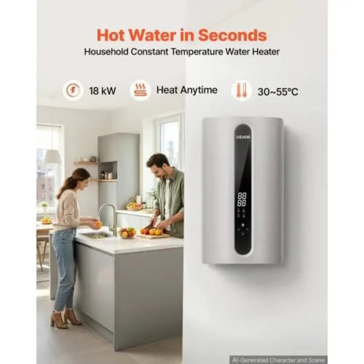 Tankless Electric Water Heater 18 kW 3 Phase Insta - Image 3