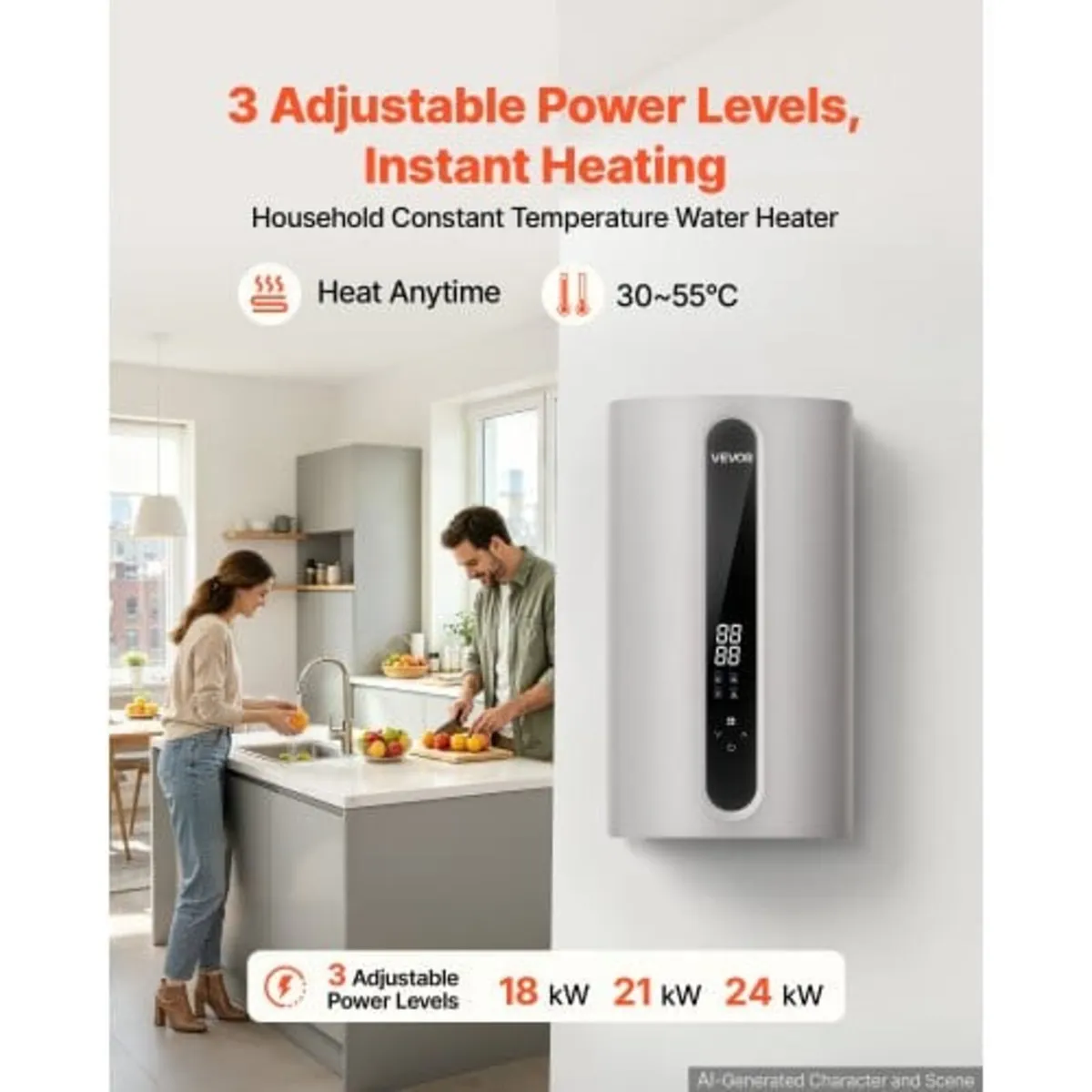 Tankless Electric Water Heater 24 kW 3 Phase Insta - Image 3