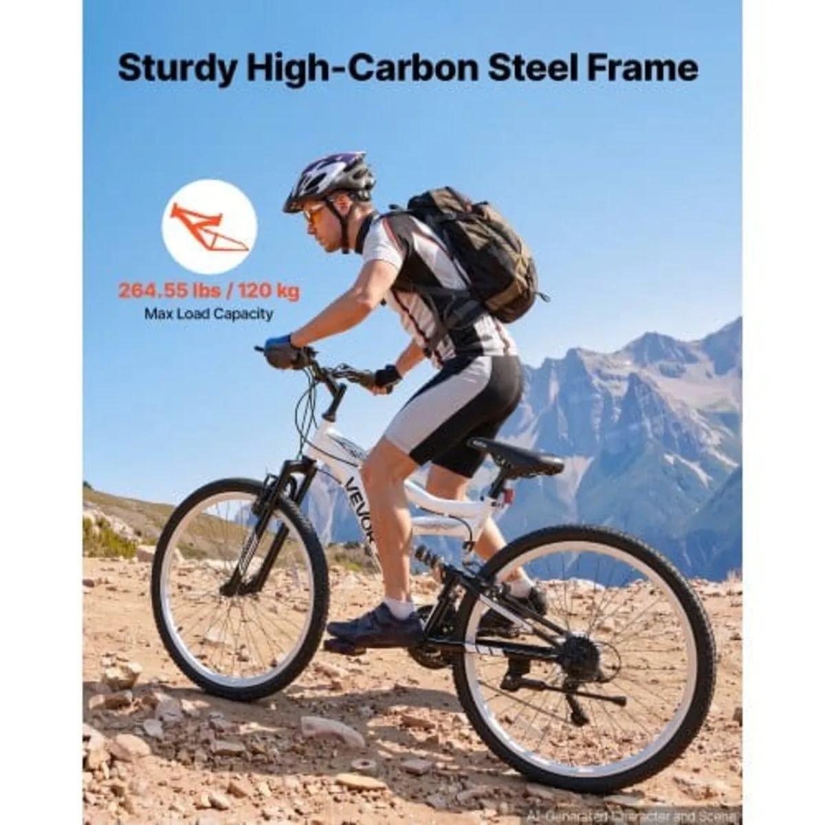 Mountain Bike for Men and Women 70 cm Outdoor Bicy - Image 4