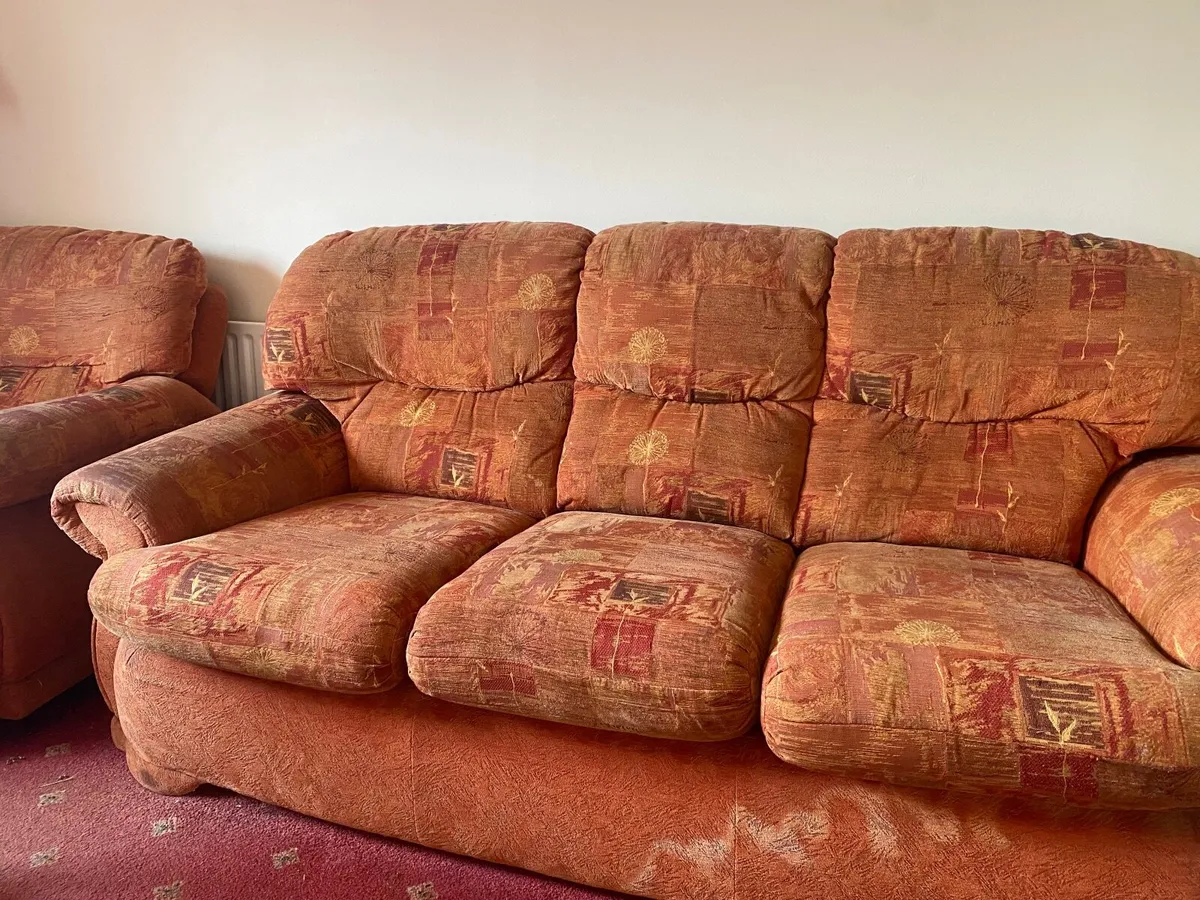 3 Seater Couch & 2 Armchairs - Image 1