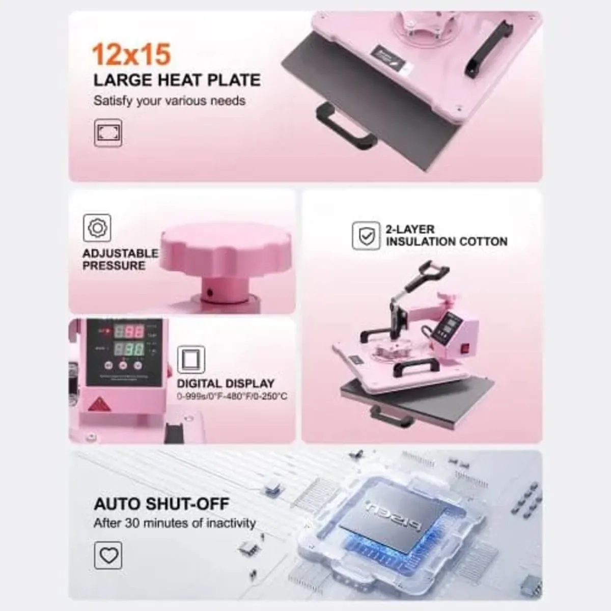 Heat Press Machine 300 x 380 mm 5 in 1 Heat Transf - Image 4