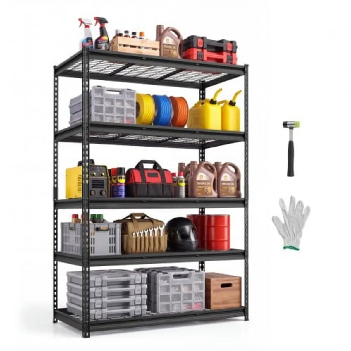 Storage Shelves, 5-Tier 1361 kg Garage Shelving 12 - Image 1