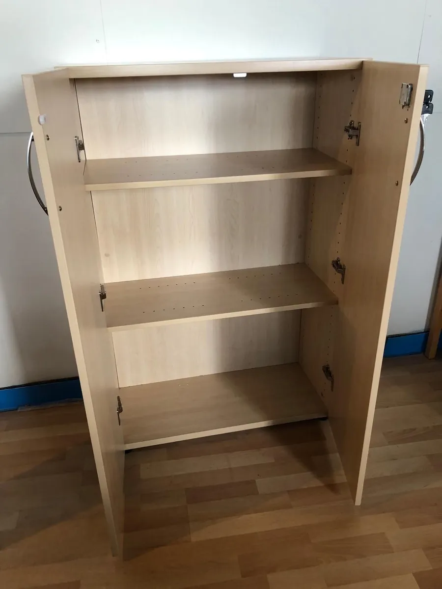1200 high Maple cupboards - £150+VAT - Image 2