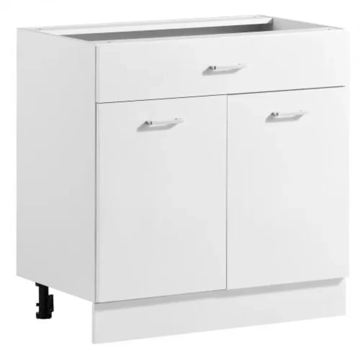 White Shaker Base Cabinet Ready to Assemble 80cmW - Image 1