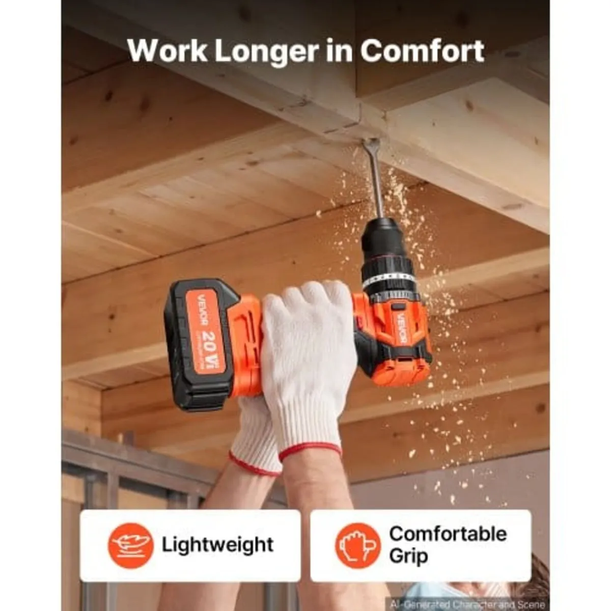 Hammer Drill 20V 1/2 in 26000 IPM Brushless Cordle - Image 3