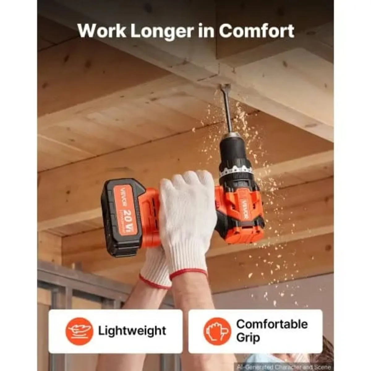 Hammer Drill 20V 1/2 in 24000 IPM Brushless Cordle - Image 3
