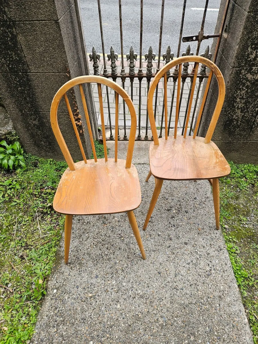 Vintage Retro Mid Century Kitchen Chairs - Image 1
