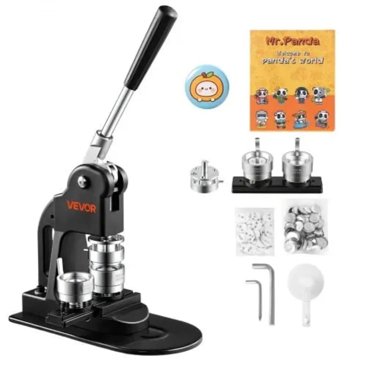 Button Maker Machine 1.25"/32 mm Pin Maker 500pcs - Image 1