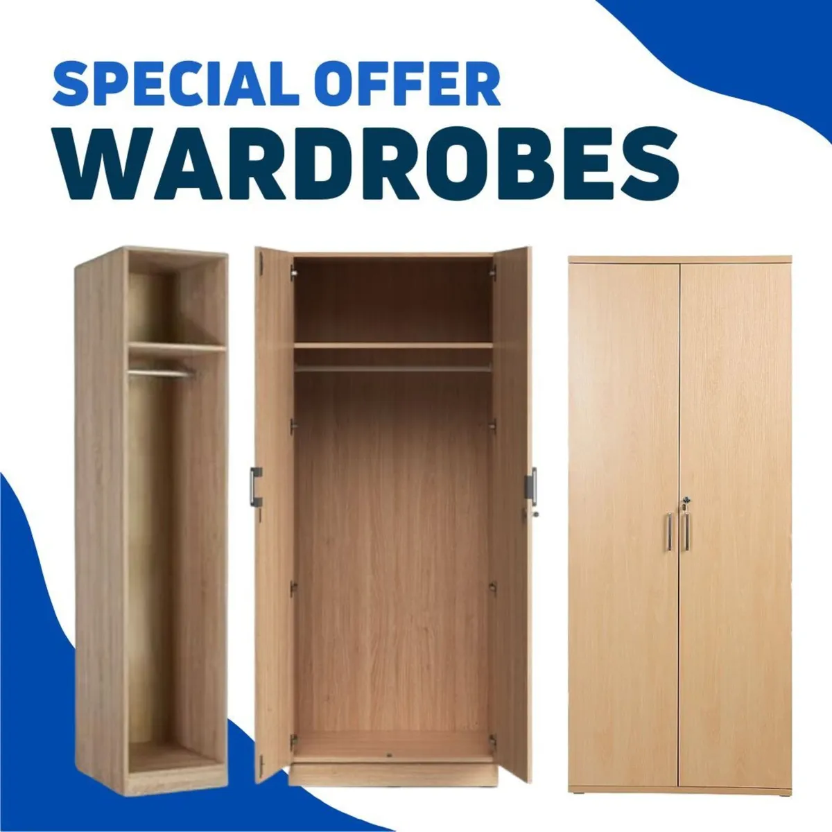 SPECIAL FLAT PACK OFFER on Wardrobes - From £75+VA - Image 1