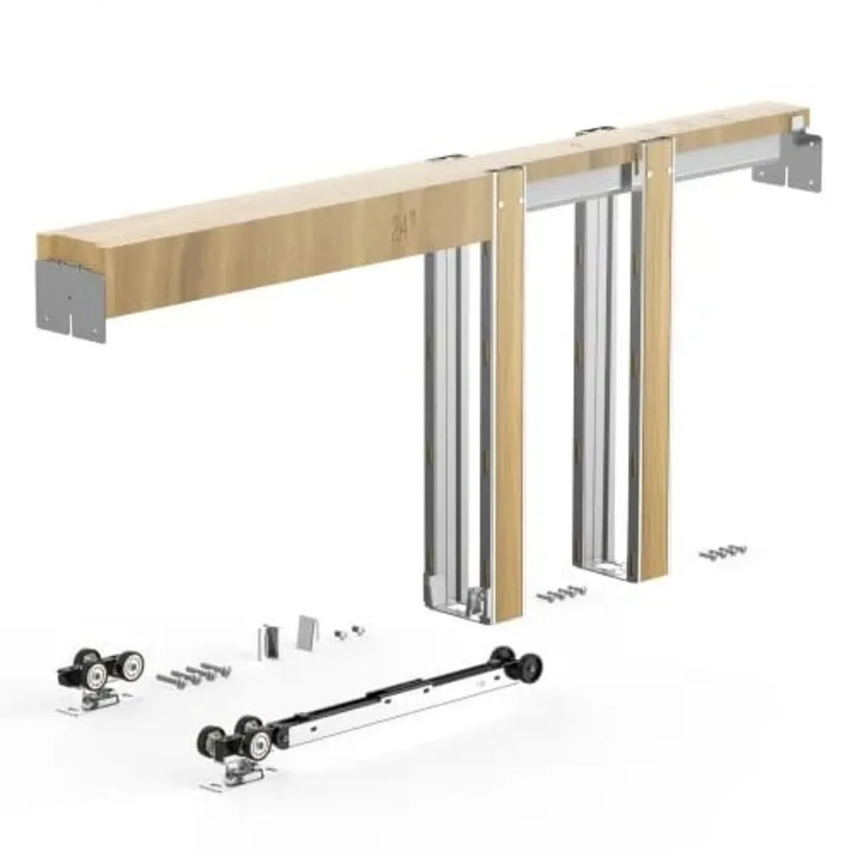 Pocket Door Frame Kit 711.2 mm Pocket Door Kit Ste - Image 1