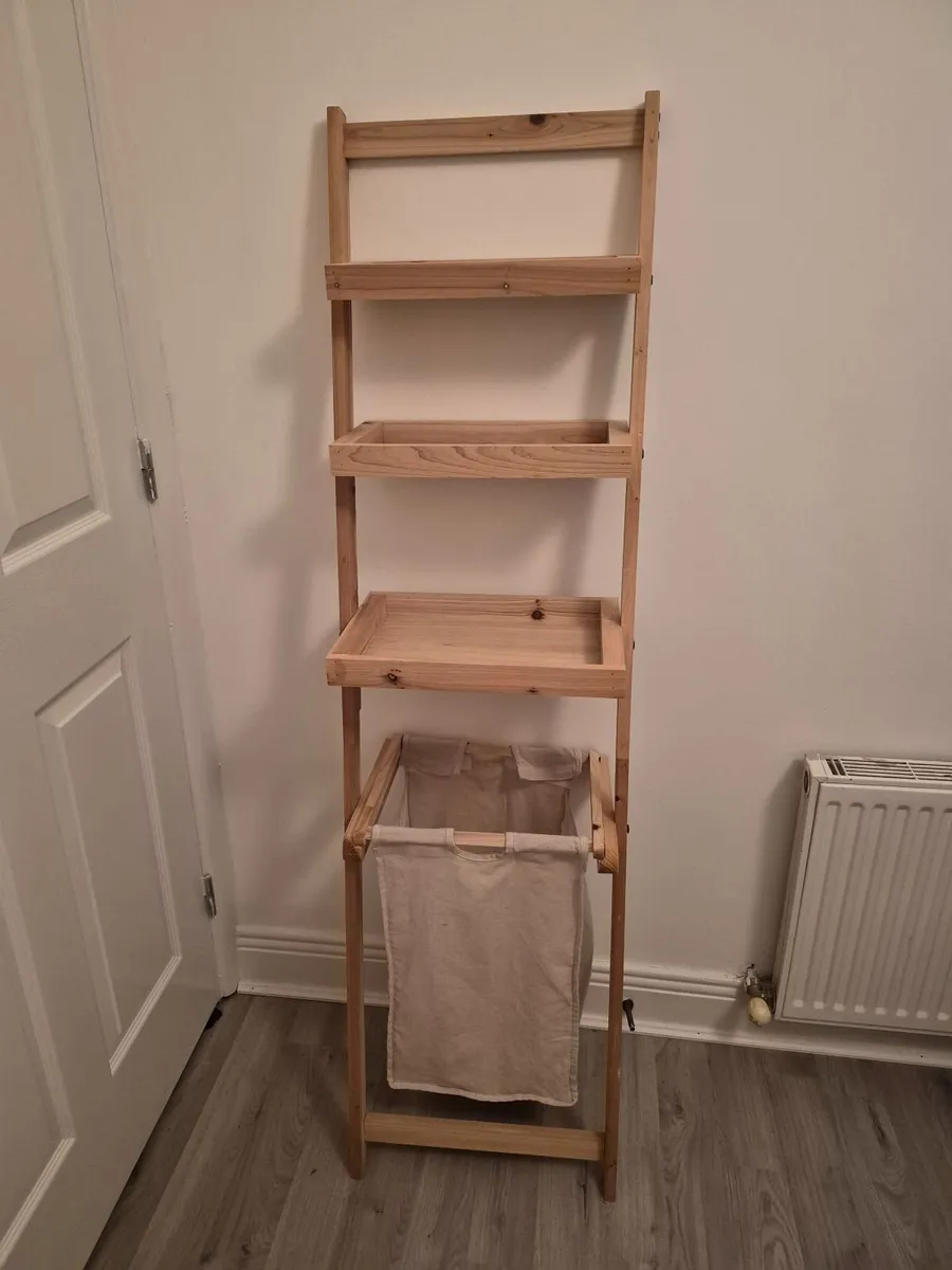 Laundry Hamper Shelf Unit - Image 1