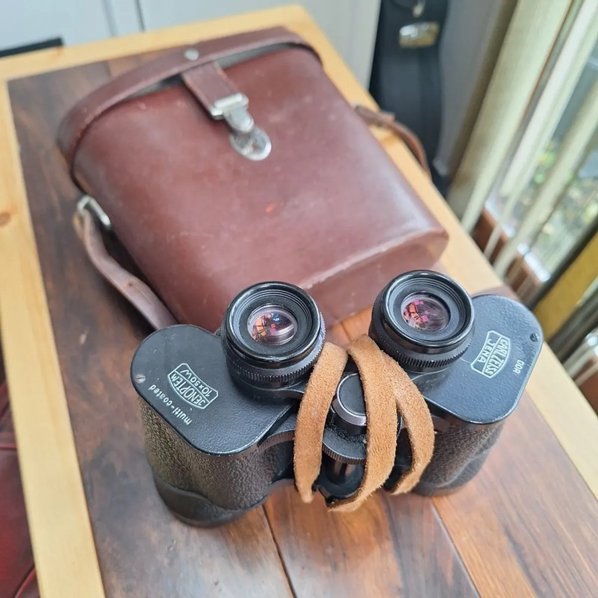 Vintage Carl Zeiss Jena Jenoptem 10x50W binoculars (1986 DDR) - Image 1