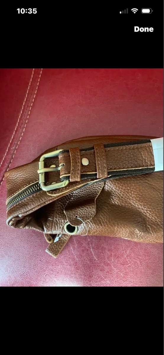NEW-Leather Waist Bag - Image 4