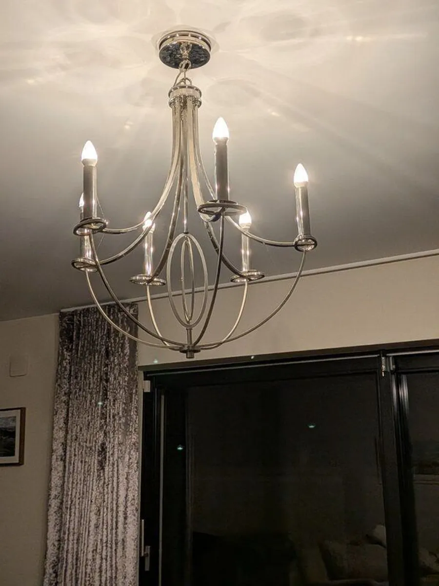 Endon Whistle 6-Light Pendant Chandelier - Image 1