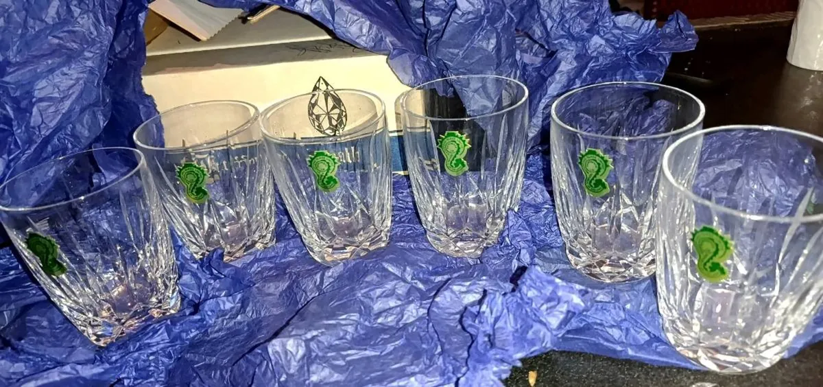 6 new in box Waterford crystal Kildare tumblers 5o - Image 1