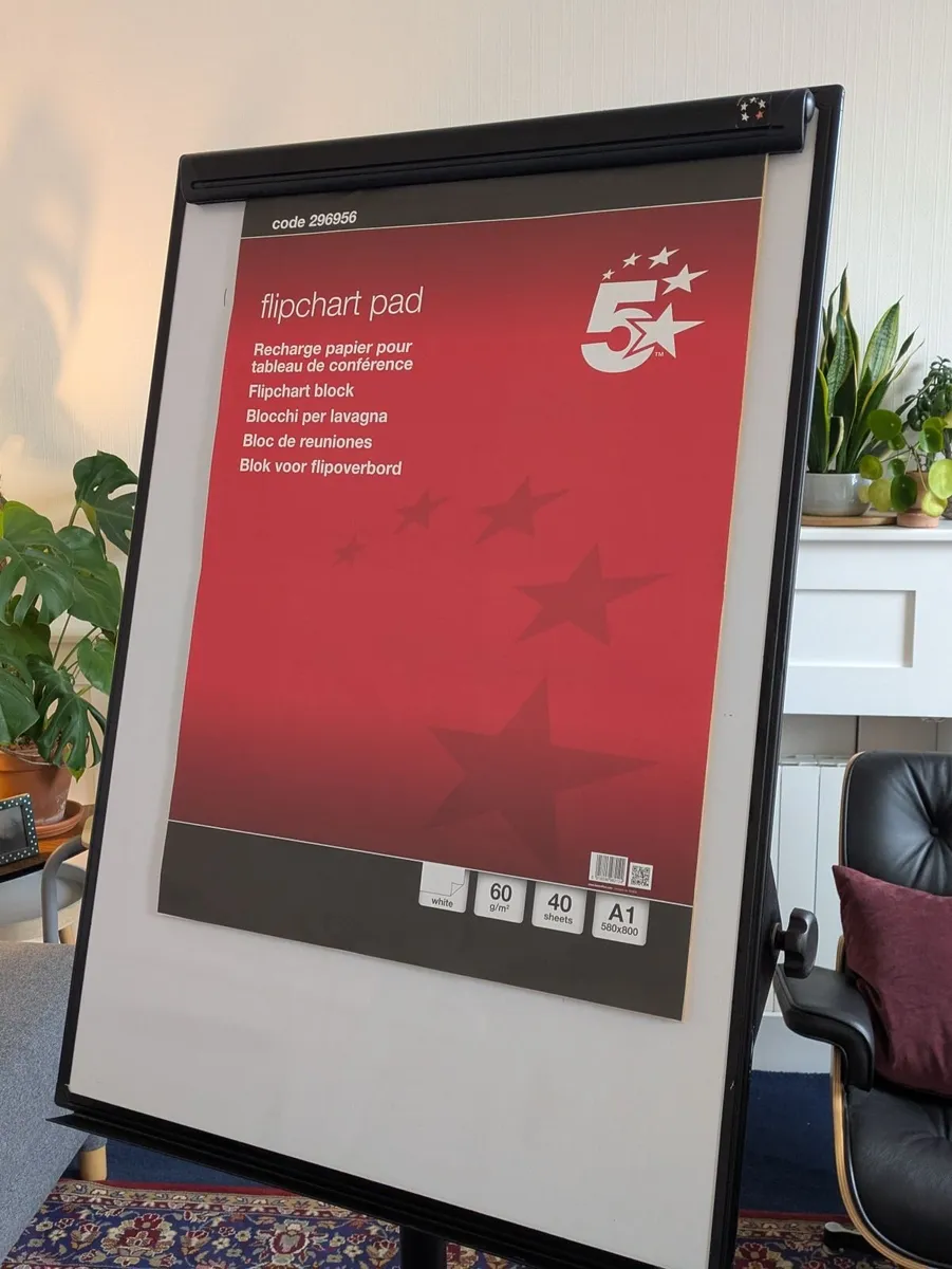 Heavy Duty Mobile Flipchart / Whiteboard Easel - Image 3