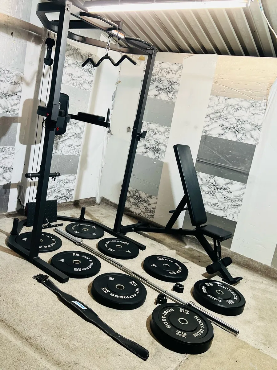 ALL IN ONE POWERLIFTING HOME GYM SETUP - Image 2