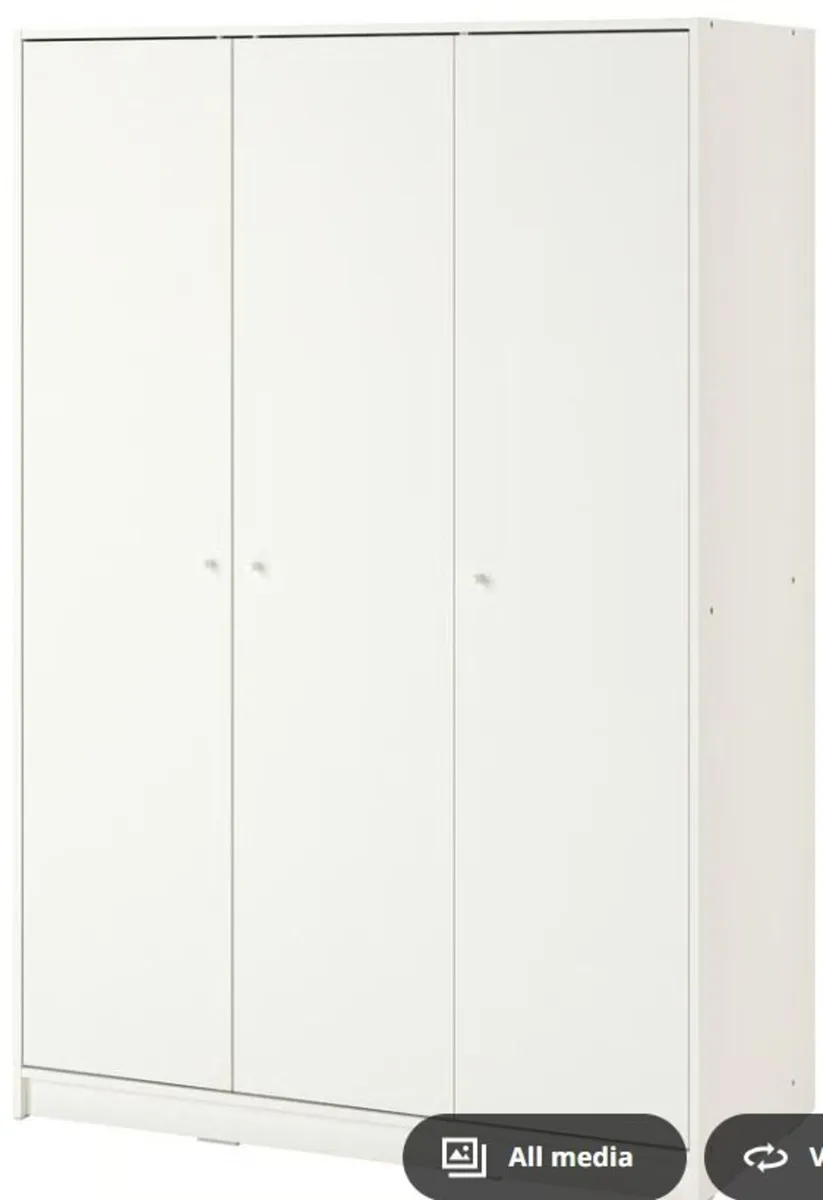 Ikea Wardrobe with 3 doors, white - Image 1