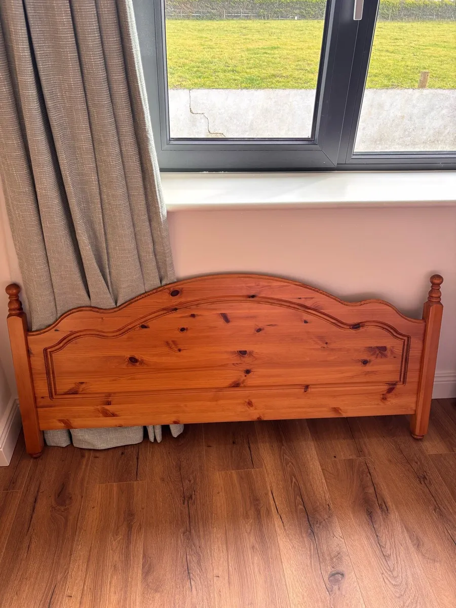 Solid wood headboard 140x60 cm - Image 1