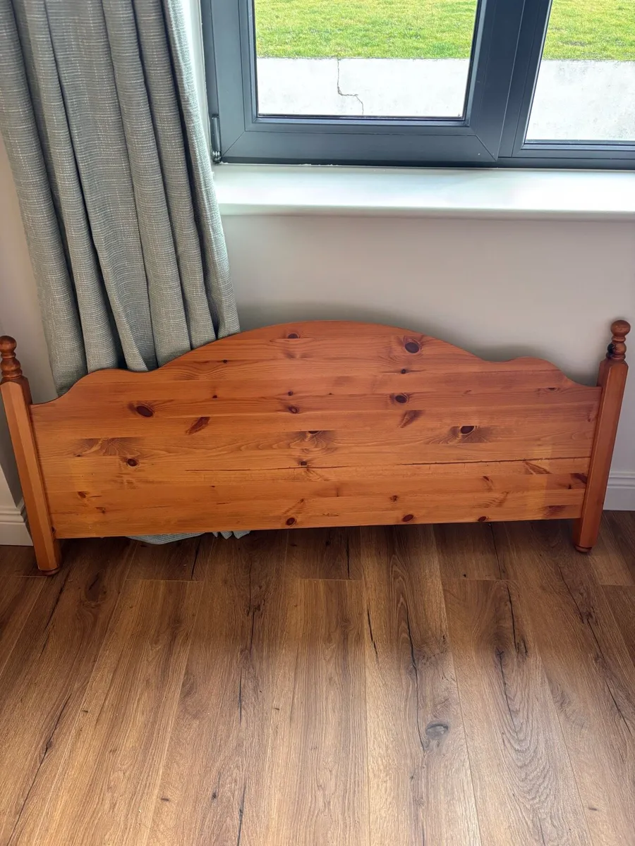 Solid wood headboard 140x60 cm - Image 2