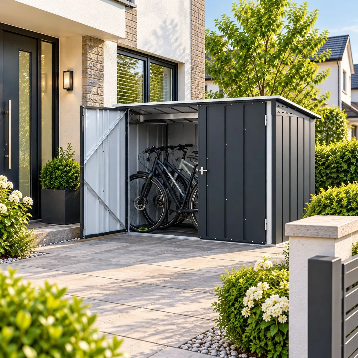 🚲 6×3 Steel Bicycle Store – Secure Storage for 2 - Image 3