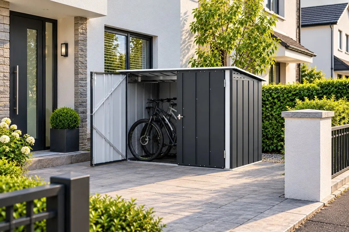🚲 6×3 Steel Bicycle Store – Secure Storage for 2 - Image 2