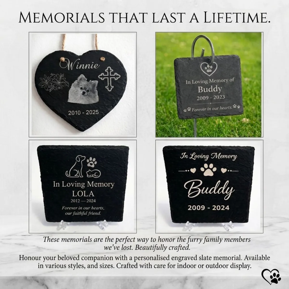 Personally Engraved Slate Memorials - Image 1