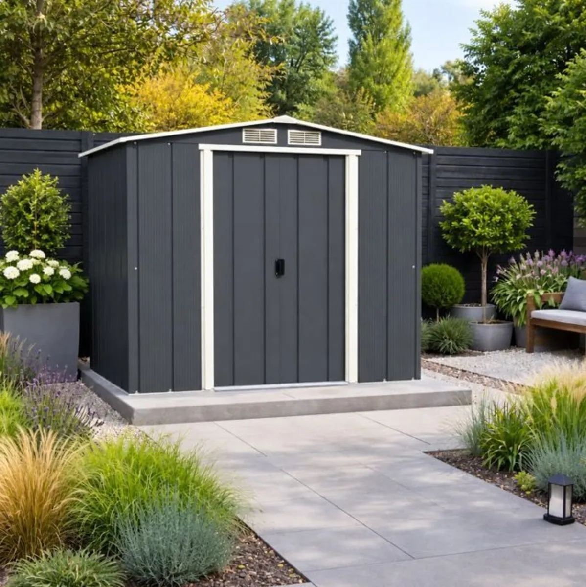 6x4 ECO Steel Garden Shed – FREE Floor Frame Kit. - Image 2