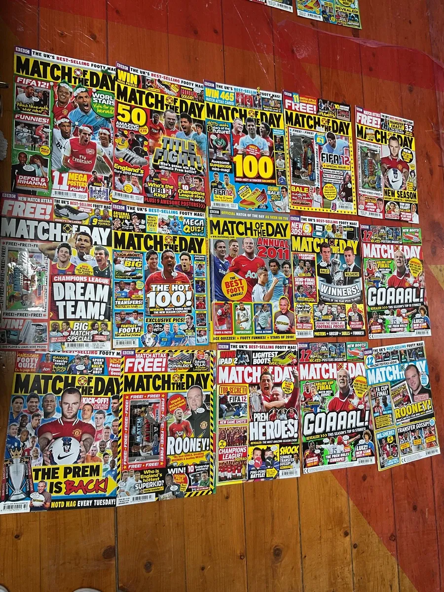 Vintage Match of the Day Magazines 2011/12 - Image 2