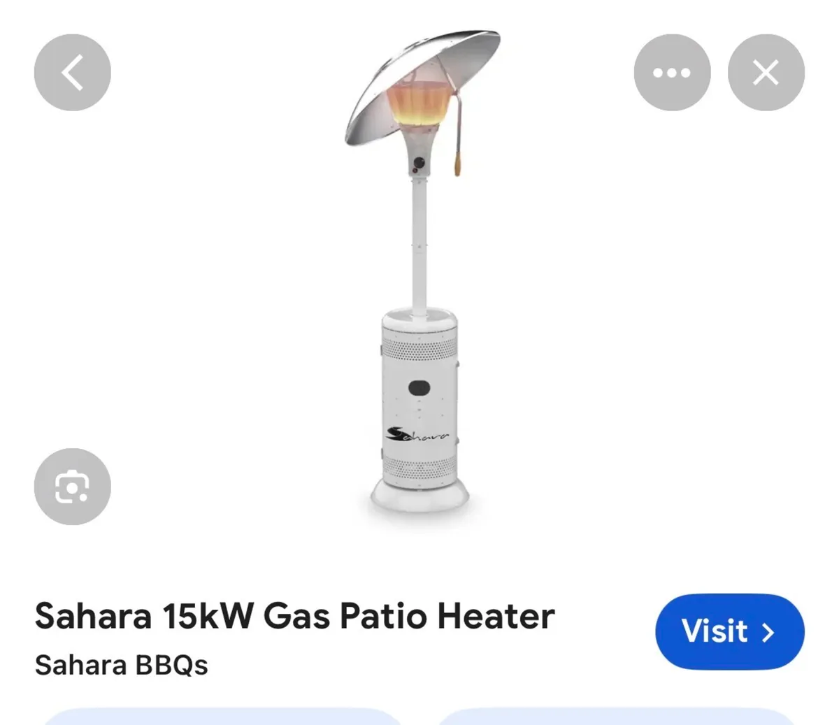 Patio heater. Sahara mushroom heater - Image 2