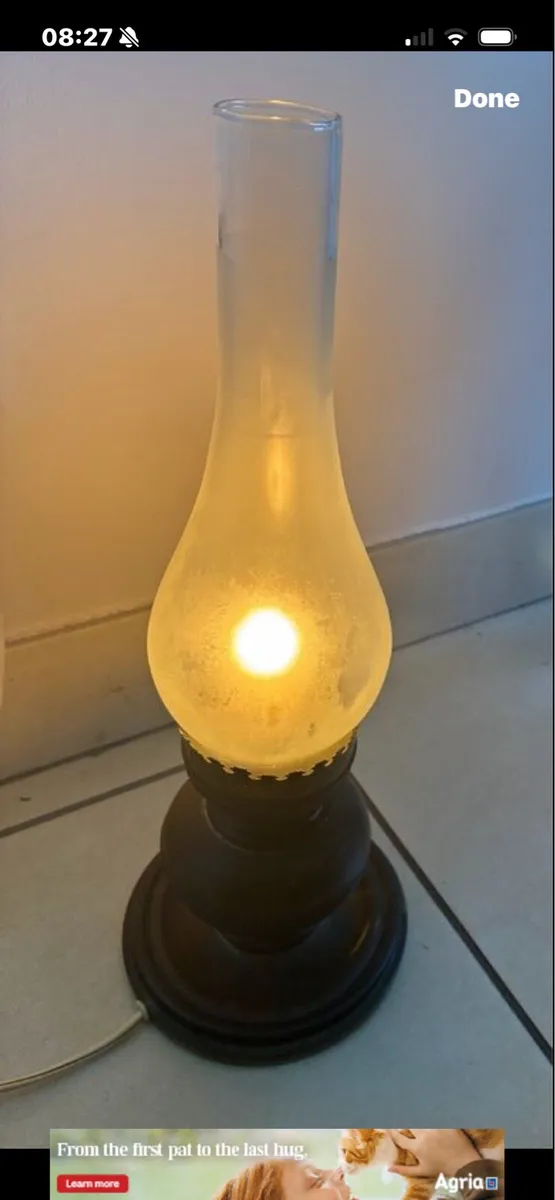 Vintage ‘Oil’ Style Table Lamp - Image 1