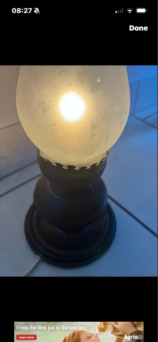 Vintage ‘Oil’ Style Table Lamp - Image 2
