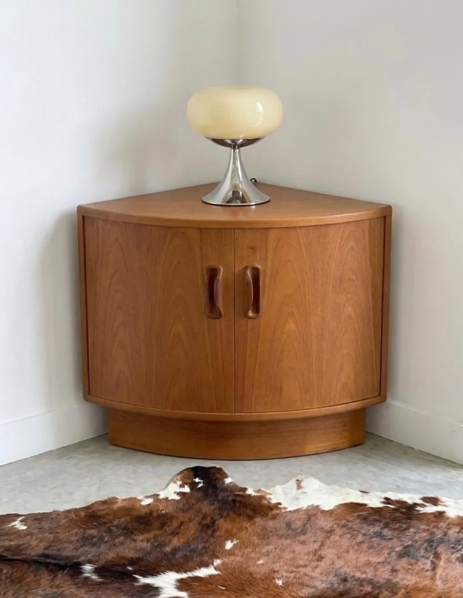 Vintage G Plan Mid Century Teak Corner Cabinet - Image 1