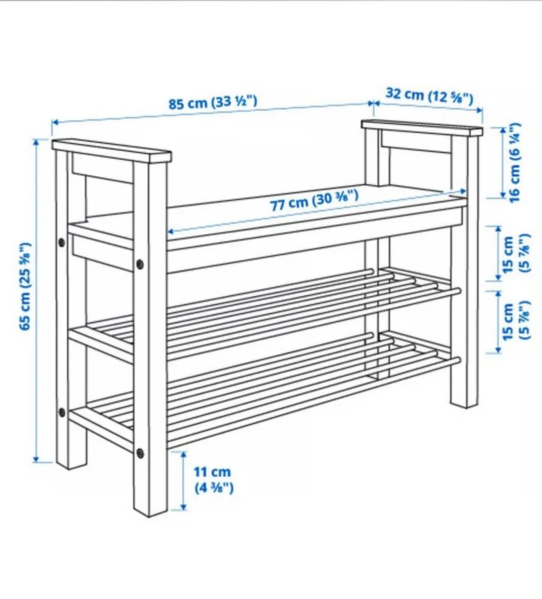 HEMNES Bench with shoe storage - Image 3