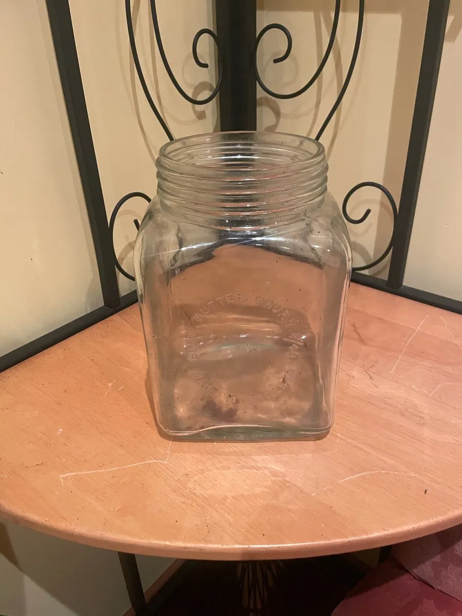 Glass butter churn