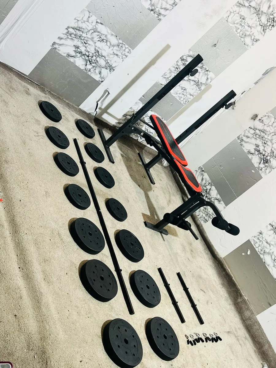 STURDY ADJUSTABLE WEIGHT BENCH WEIGHTS BARS - Image 4