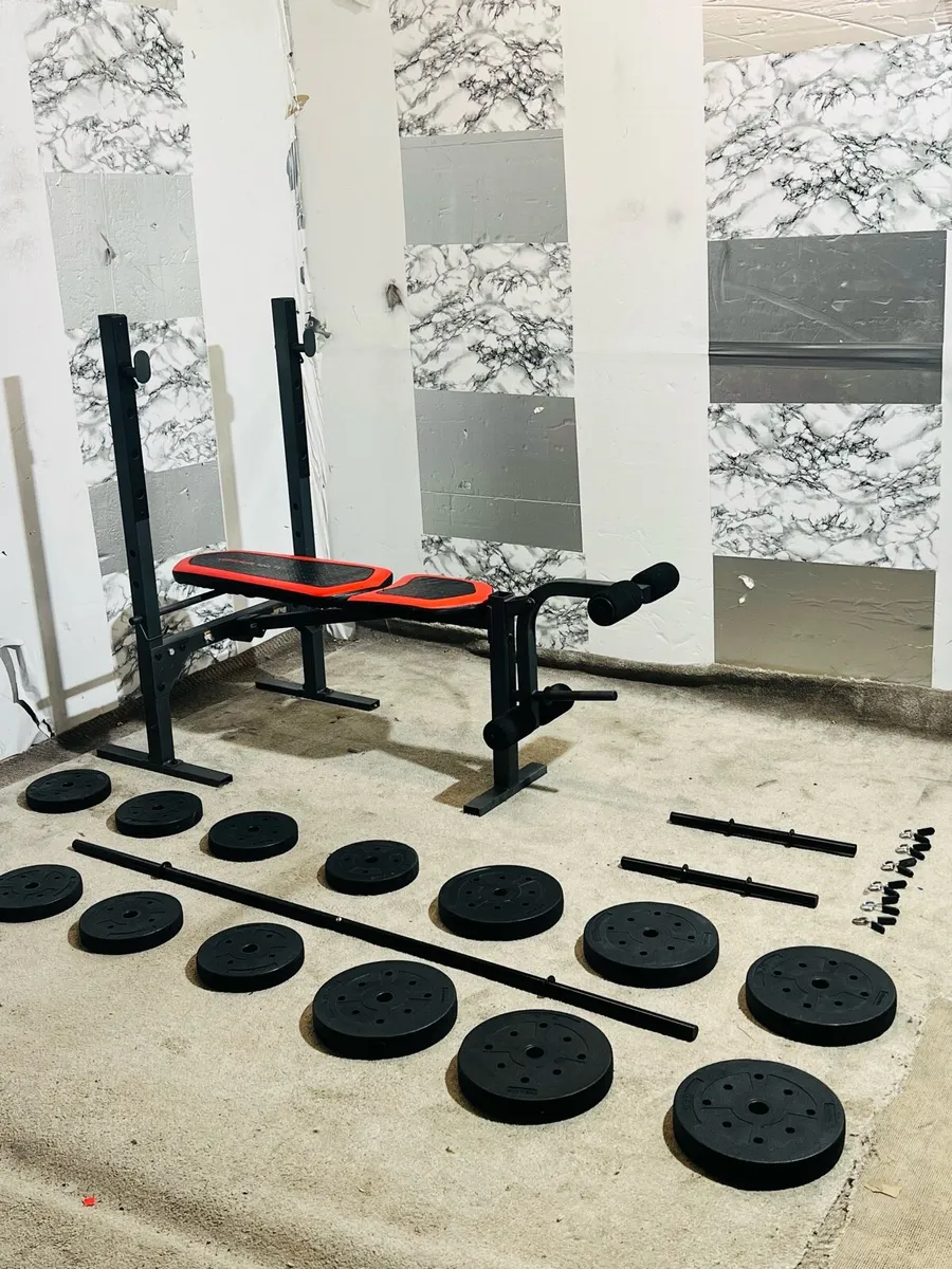 STURDY ADJUSTABLE WEIGHT BENCH WEIGHTS BARS - Image 1