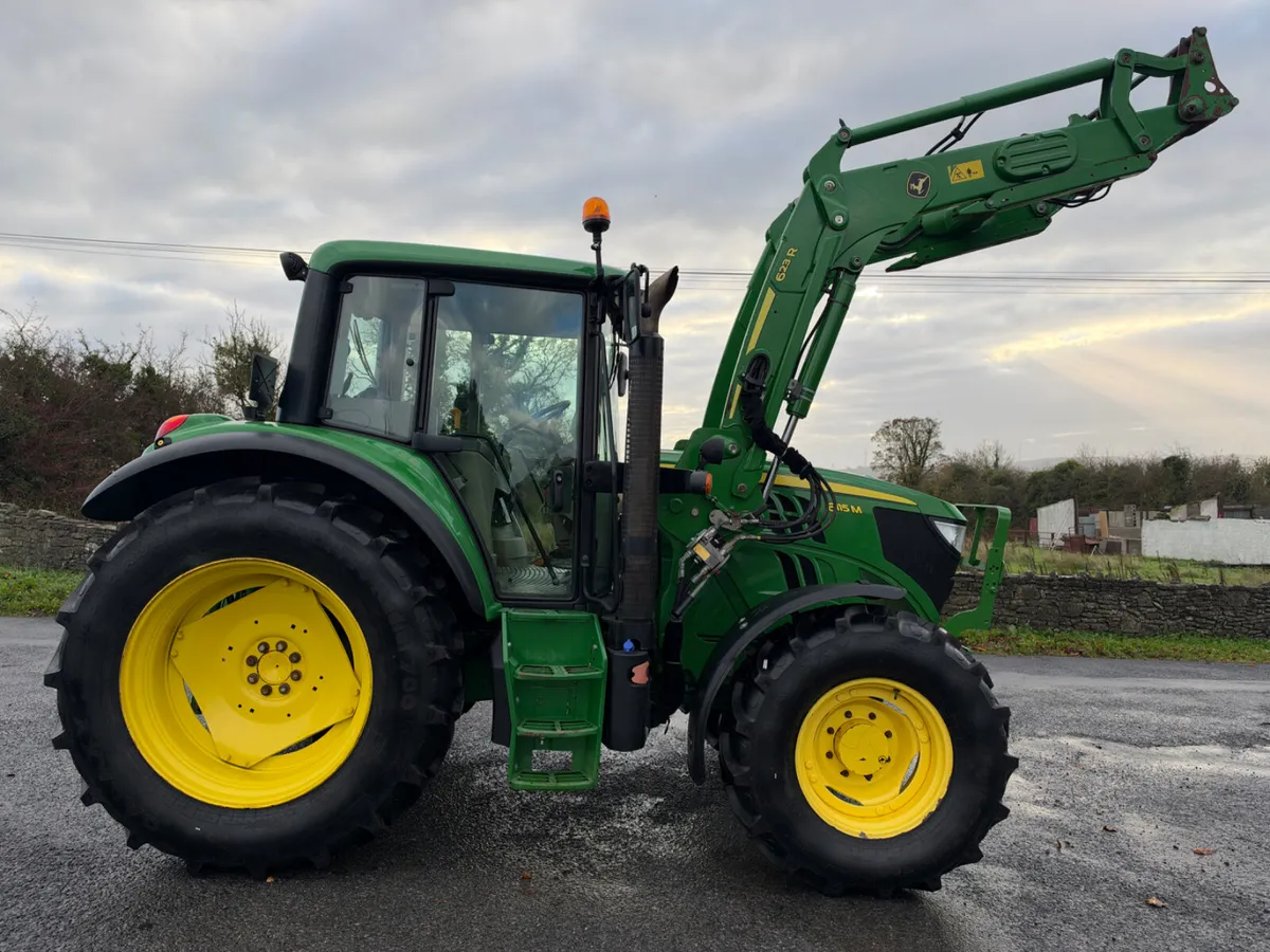 2016 John Deere 6-115M with Loader - Image 4