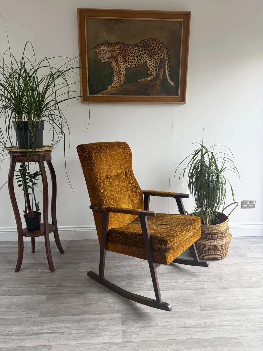 Vintage Rocking Armchair - Image 3