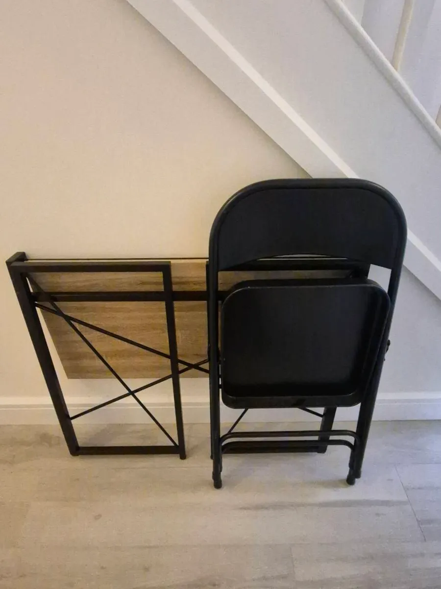 Folding desk & chair - Image 3