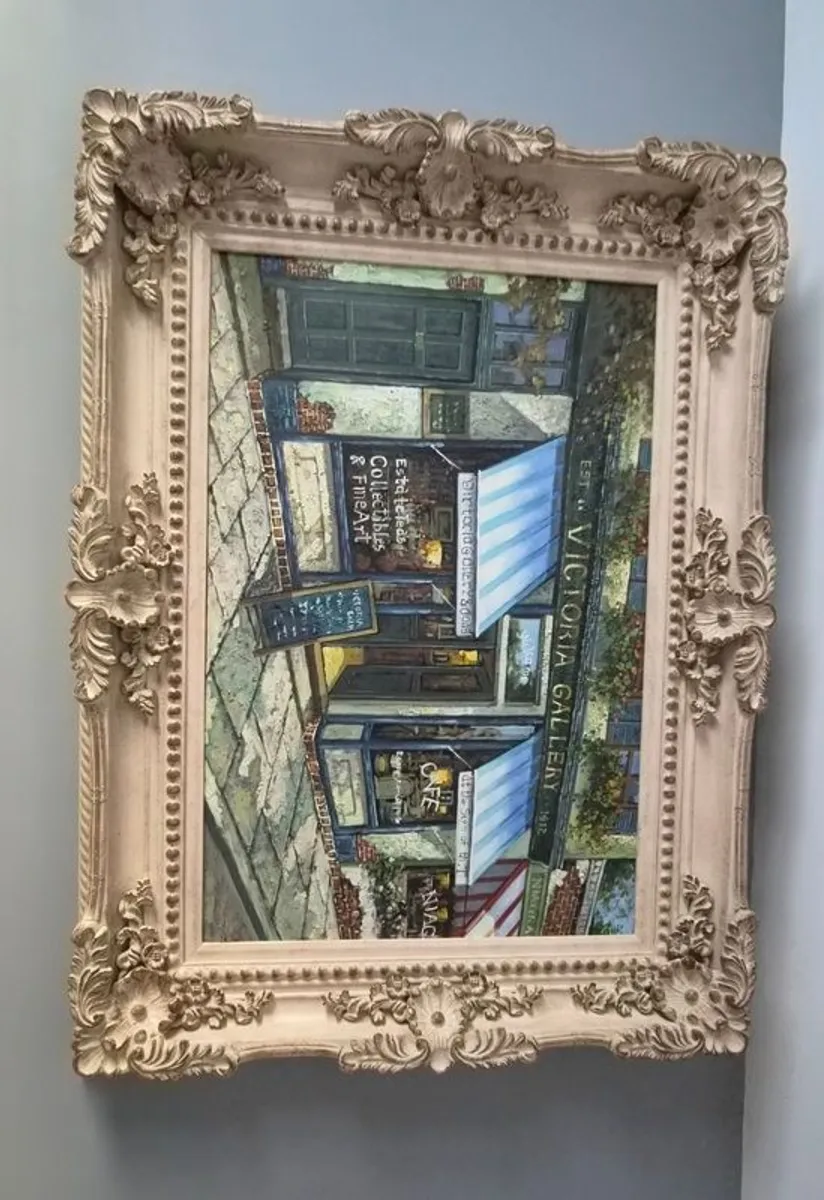 Large Framed oil painting - Image 1