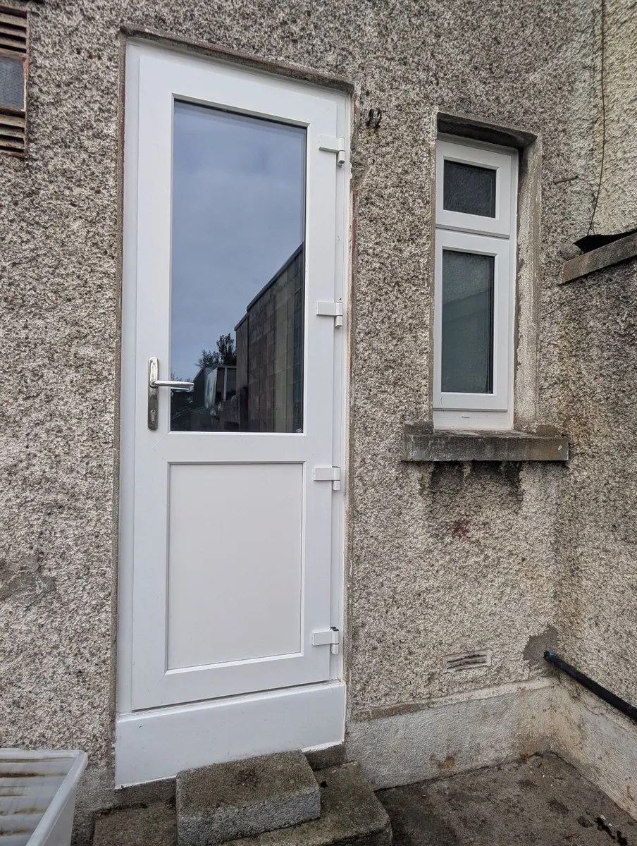 Back Door and Windows white PVC - Image 1