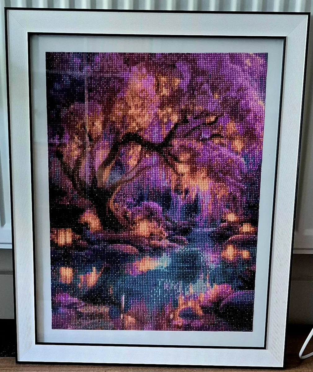 Diamond art picture, completed, framed  individual - Image 1