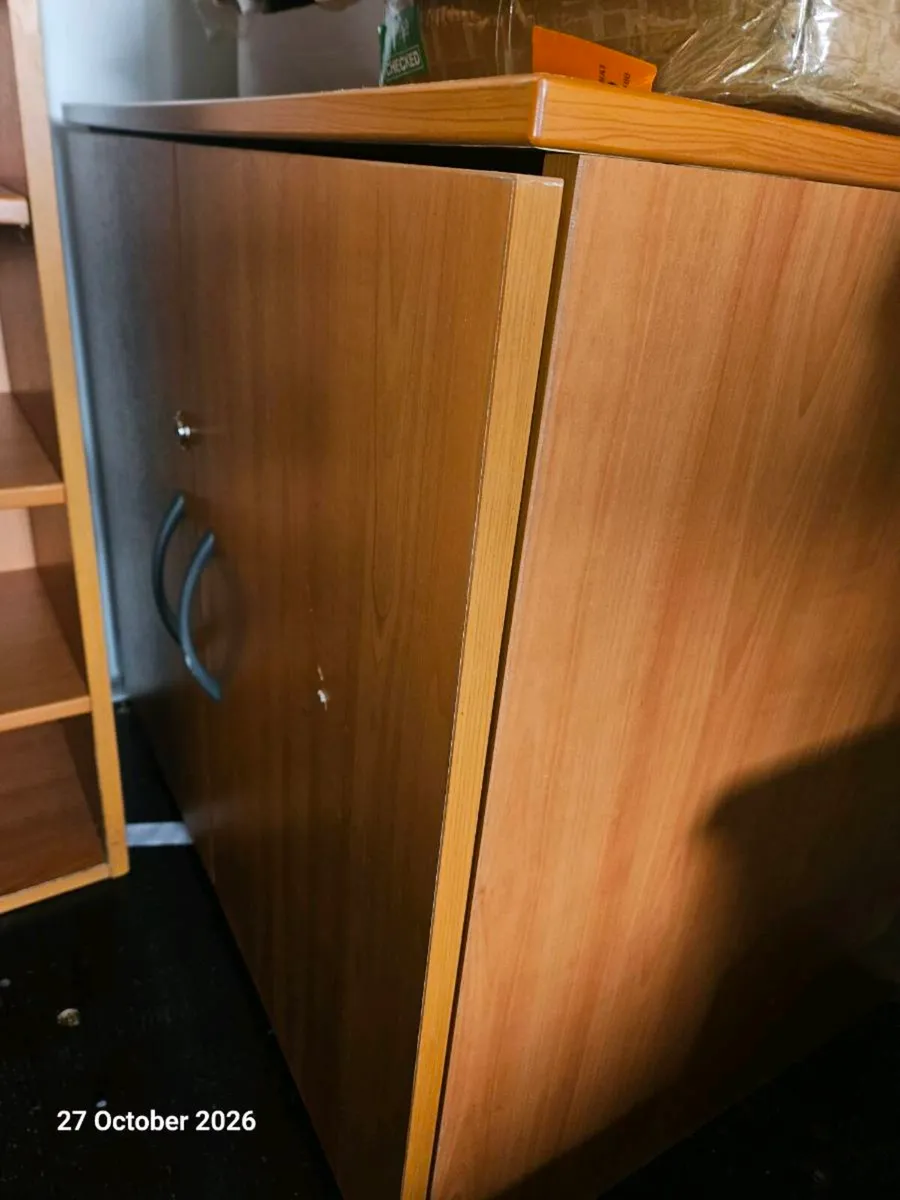 Office Cabinet and Matching Shelf Unit - Image 2