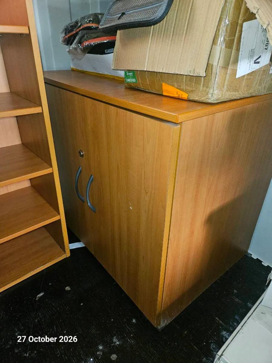 Office Cabinet and Matching Shelf Unit - Image 3