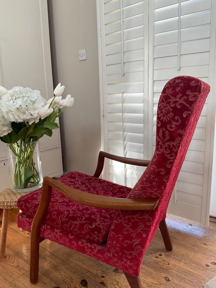 Mid century teak arm chair - Image 2