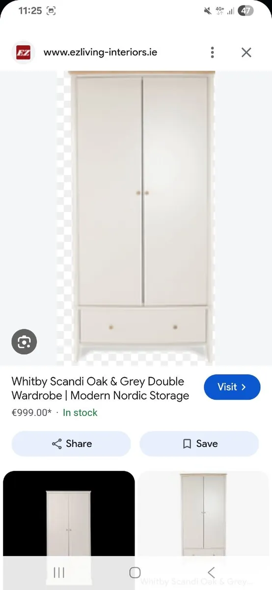 Ez living 2 door wardrobe - Image 2