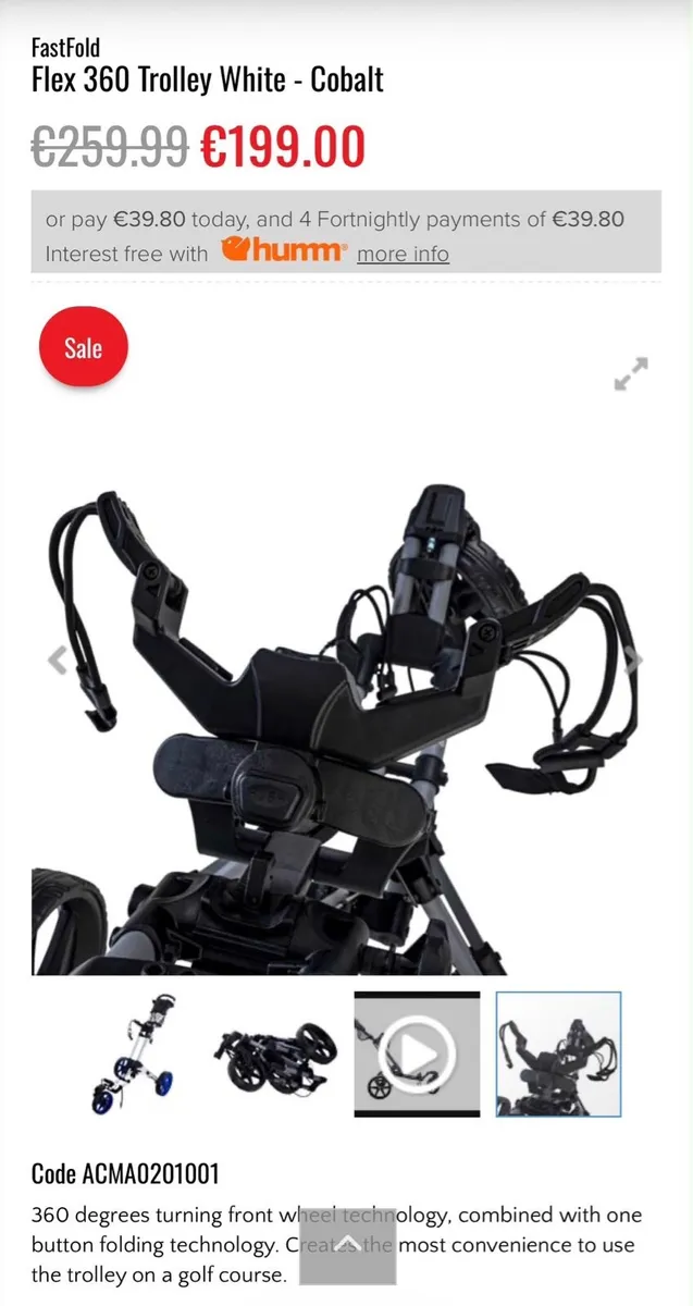 Fastfold Golf Trolley - Image 1
